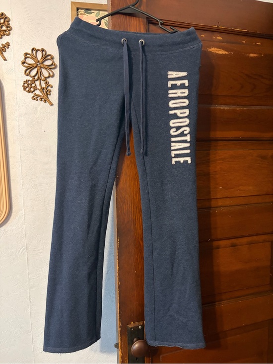Aeropostale Pants - Y2K Aeropostale Navy Blue Cozy flare Sweatpants